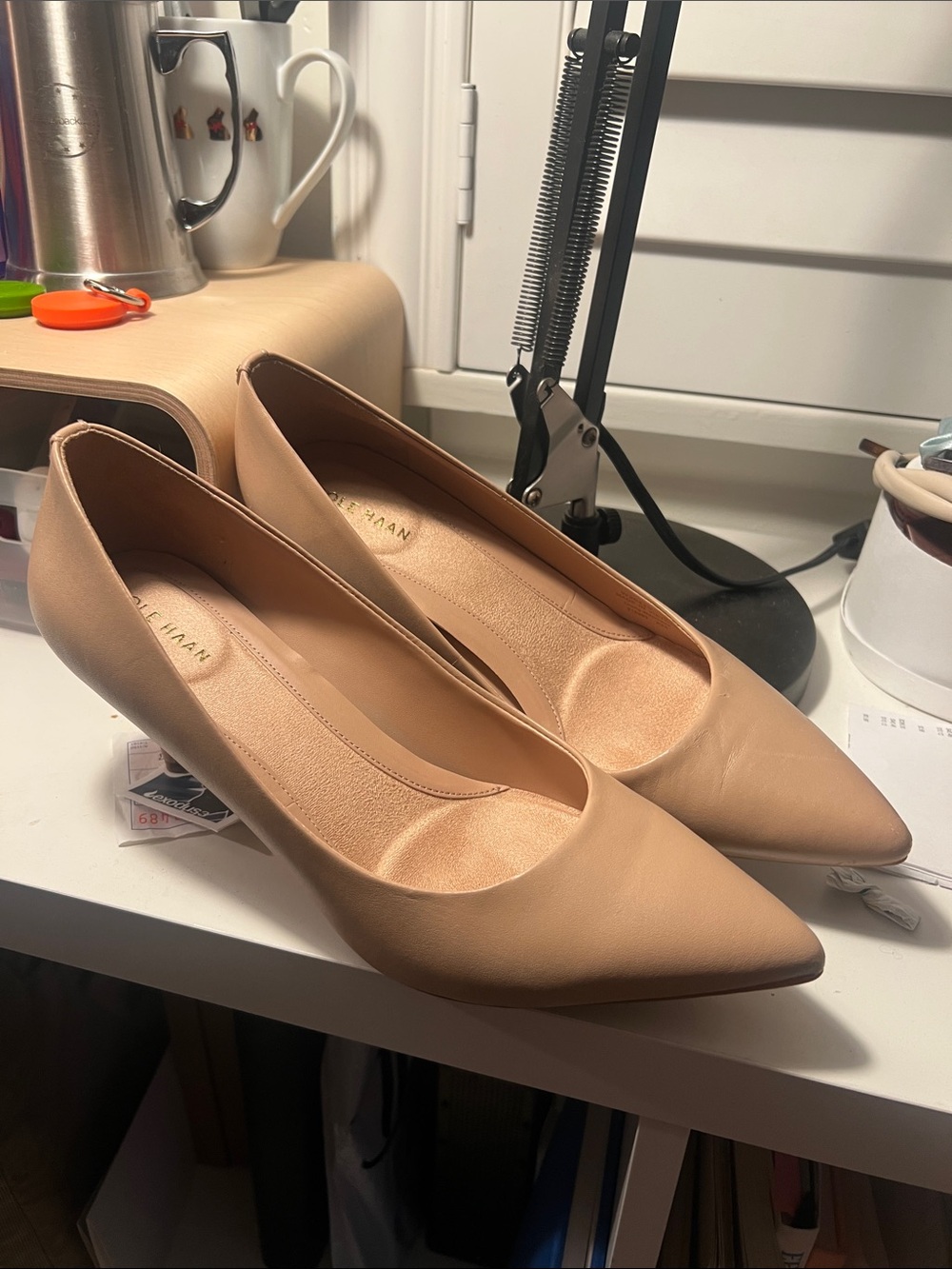Cole Haan Pointed Toe Nude Pumps - Women's Elegant Work Heels size 9